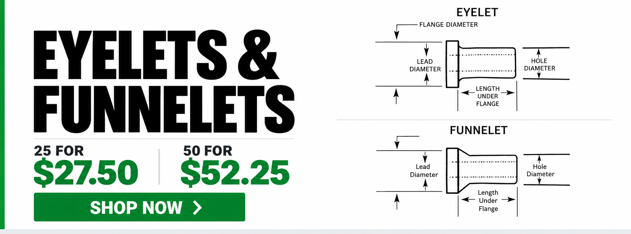 Eyelet & Funnelets Sale